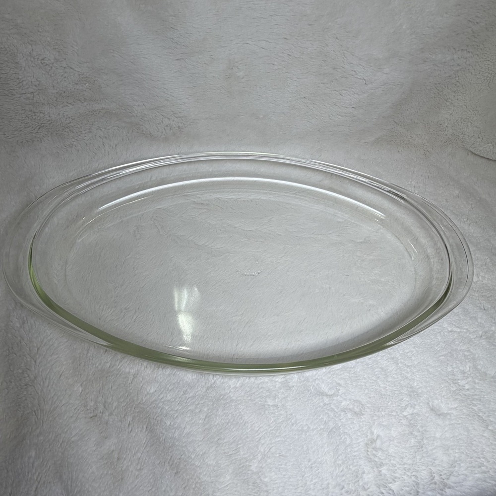 Vintage PYREX #1233 - Large (18"x10") 3 Quart Oval Roaster/Serving Platter EUC